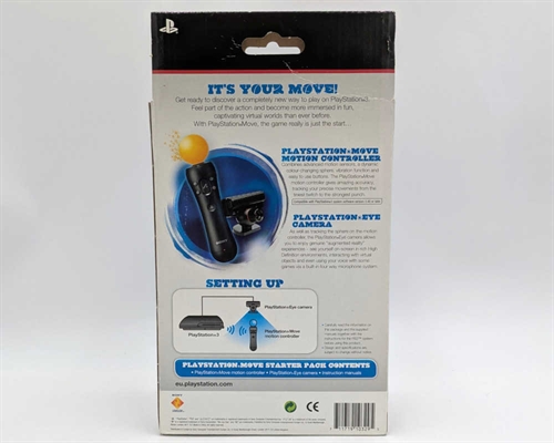 Playstation Move Starter Pack - Komplet i Æske - PS3 Tilbehør (B Grade) (Genbrug)